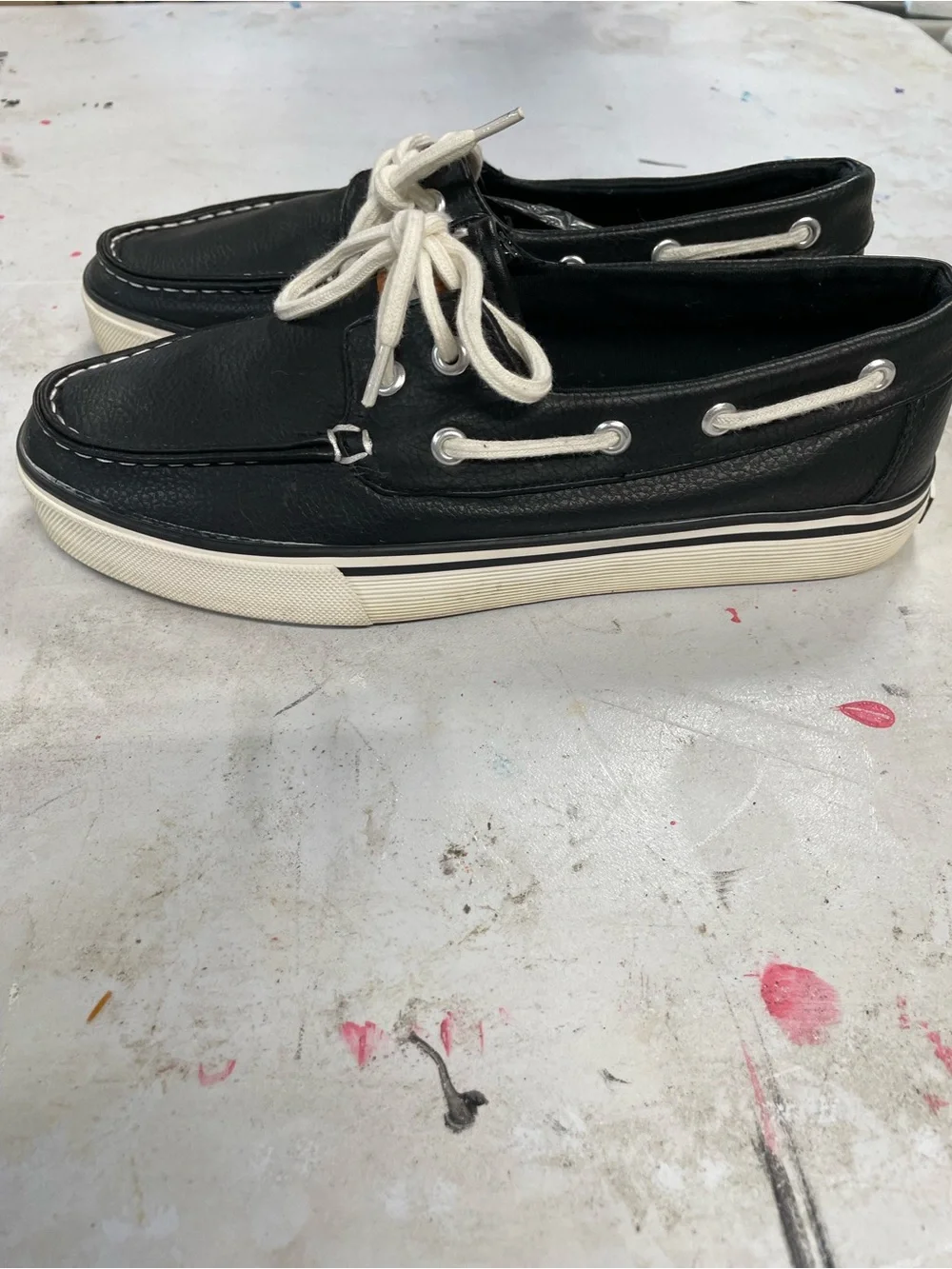 Nautica navy men’s size 7.5 boat loafer shoes